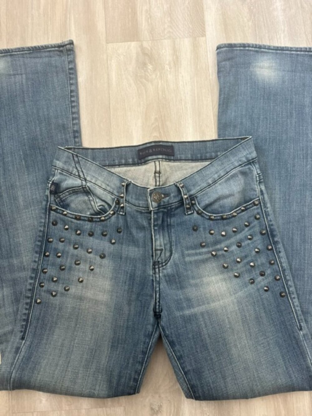 Rock & Republic Kasandra Studded bootcut jeans